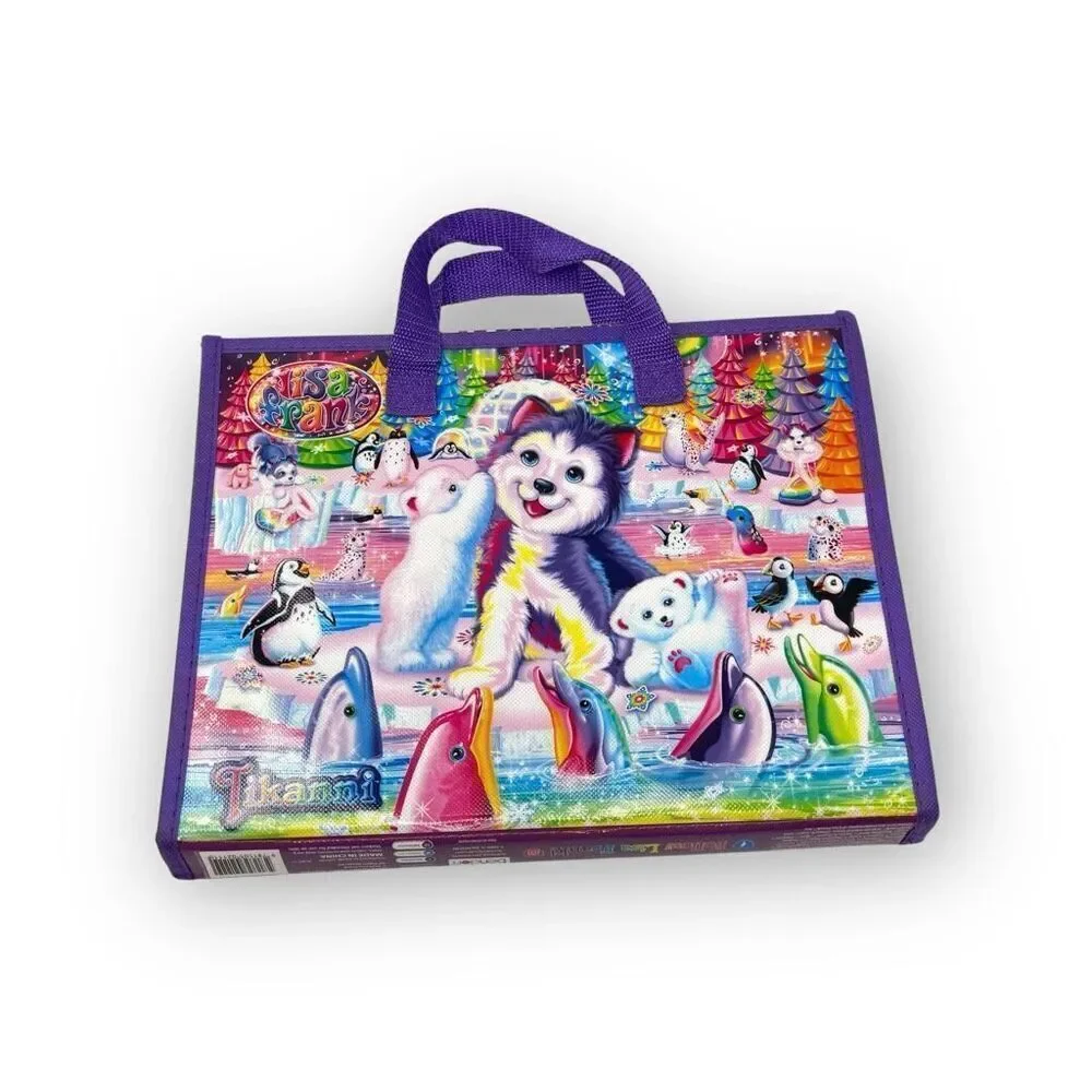 Lisa Frank Tikanni Husky Trifold Portfolio Storage Case Folder 2020 No Stickers